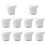 10Pièces Coupes Blanches Pour Pudding Glace Accessoires Café 1