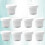 10Pièces Coupes Blanches Pour Pudding Glace Accessoires Café 8