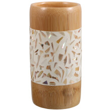 Bambus Stiftehalter Schreibtisch Organizer Beige, Bürozubehör