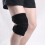1Paio Ginocchiere Sportive Nero Con Elastiche E Doppie Cinghie 9