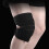1Paio Ginocchiere Sportive Nero Con Elastiche E Doppie Cinghie 4