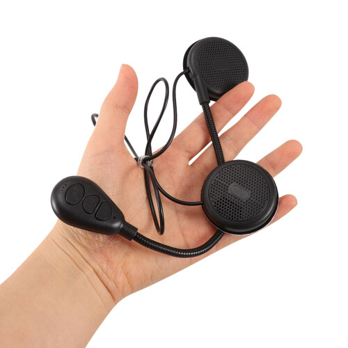 1Conjunto Headset Preto Para Capacete Com Navegação Sem 2