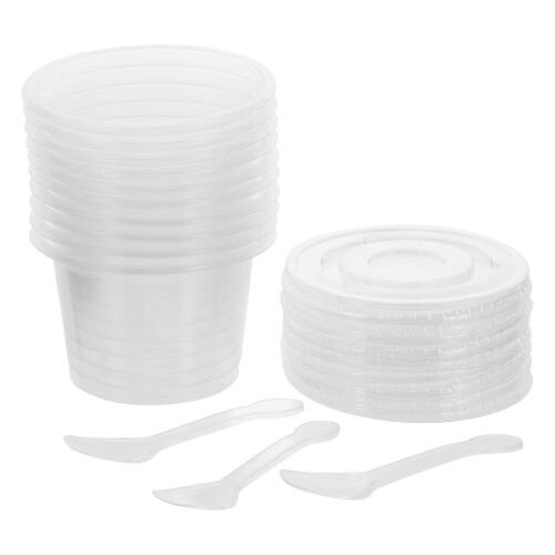 20Sets Heldere Dessertbakjes Voor Yoghurts Pudding En Muffins