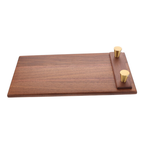 Soporte Menú Madera Y Cobre Marrón Para