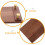 Soporte Menú Madera Y Cobre Marrón Para 7