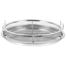 1Conjunto Servir Aço Prata Para Frituras E Snacks