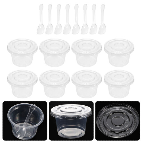 20Sets Heldere Dessertbakjes Voor Yoghurts Pudding En Muffins 2