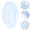 Blue Cotton Mattress Sheet Absorbent Bedding 3