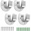 Wall Mounted Bracket for Closet Rod, Easy Installation Closet Pole Socket with Adjustable Height Function, U Shaped Design Stainless Steel Support for 1