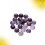 20Pièces Cabochons Cristal Violet Artisanat Accessoires Uniques 11