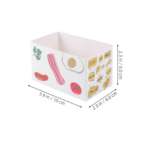10Ud Envases Para Sandwiches Y Postres Resistentes Multicolor 2