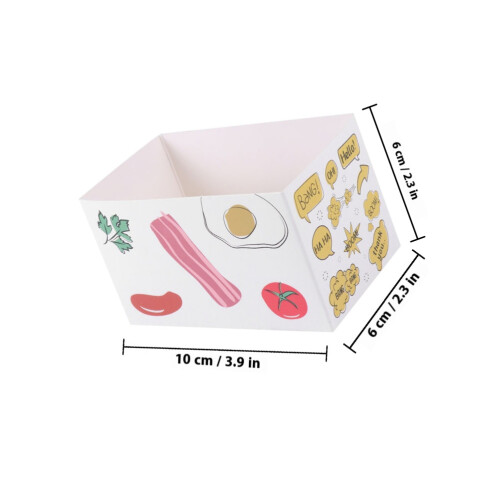 10Ud Envases Para Sandwiches Y Postres Resistentes Multicolor 1