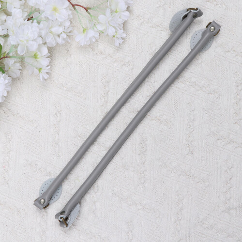 1Paire Courroie Cuir Gris Durable DIY Pour Tote Main 1