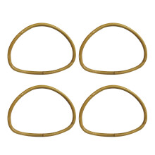 4Ud Asa De Bolsa De Madera Y Bamboo Dorado, Ideal Para Decorar Bolsos