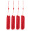 4Pièces Décor Pompon Rouge En Tissu Pour Épée Tai-Chi 6