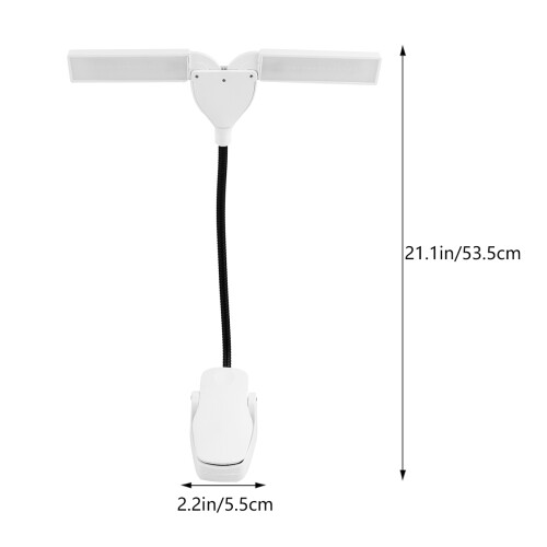 1Ud Blanca LED ABS Piano Luz Protección Ojos USB 1