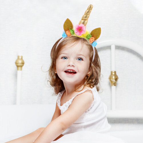 Diadema Unicornio Para Cumpleaños Y Cosplay 2