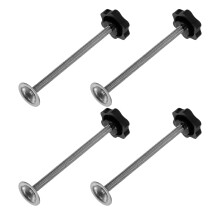4Ud Accesorios Bebé Varillas Roscadas Plásticoy Negro