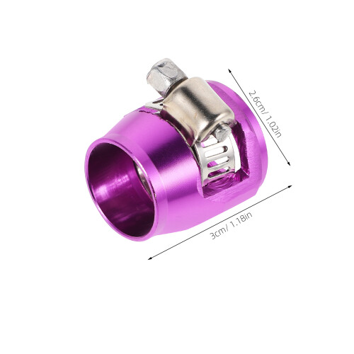 Abrazadera Ajustable Para Manguera De Auto Y Morada 2