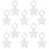 10Ud Llaveros Decorativos De Mdf Para Proyectos DIY 9