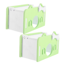 2Ud Refugios Para Hámster De Y Masticable Color