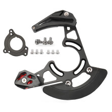 Chain stabilizer with positive and negative teeth for mountain bike, to prevent the chain from falling off.
