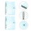 2Pcs PVC Clear A6 Binder Sky-Blue Loose-Leaf Journal Planner Protector 6