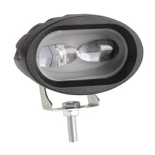 1Ud Oval Negro Para Auto Luz Y
