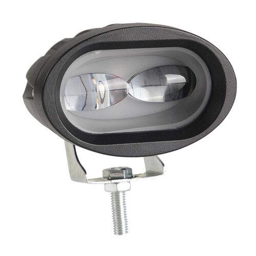 1Ud Oval Negro Para Auto Luz Y