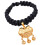 Collar Para Mascotas Negro Con Oro Y Bloqueo 11