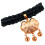 Collar Para Mascotas Negro Con Oro Y Bloqueo 8