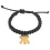 Collar Para Mascotas Negro Con Oro Y Bloqueo 4