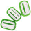 3Pièces Tampons Brosses Nettoyage Sérigraphie Vert Durable ABS 9