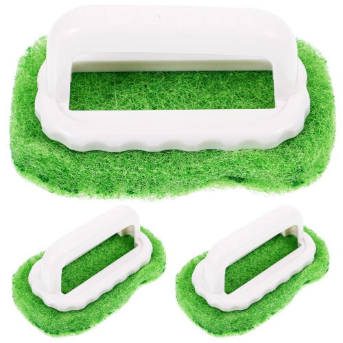 3Pièces Tampons Brosses Nettoyage Sérigraphie Vert Durable ABS 1