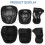 1Ensemble Protections Coudes Genoux Noir Mesh Pour Patinage 10