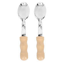 2Ud Percusión Infantil Cucharas Musicales De Madera Y Acero Multiusos