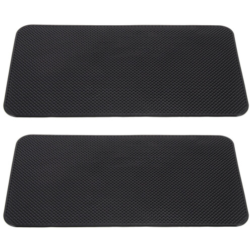 2Ud Pads Antideslizantes Negros Para Salpicadero Material PU 2