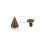 100Ensemble Studs Clous Cônes À Vis Bronze Pour Sacs Chaussures DIY 2