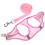 1Conjunto Peitoral Para De Cão Com Rosa Confortável 7