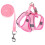 1Conjunto Peitoral Para De Cão Com Rosa Confortável 5