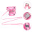 1Conjunto Peitoral Para De Cão Com Rosa Confortável 4
