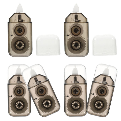 6Pièces Ruban Correcteur Portable Noir Accessoire Indispensable 1