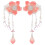 1Par Presilhas Flor China Tassel ABS + Material Durável 1