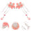 1Par Presilhas Flor China Tassel ABS + Material Durável 3