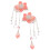 1Par Presilhas Flor China Tassel ABS + Material Durável 9