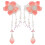 1Par Presilhas Flor China Tassel ABS + Material Durável 2