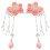 1Par Presilhas Flor China Tassel ABS + Material Durável 8