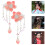 1Par Presilhas Flor China Tassel ABS + Material Durável 4