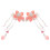 1Par Presilhas Flor China Tassel ABS + Material Durável 6