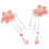 1Par Presilhas Flor China Tassel ABS + Material Durável 10